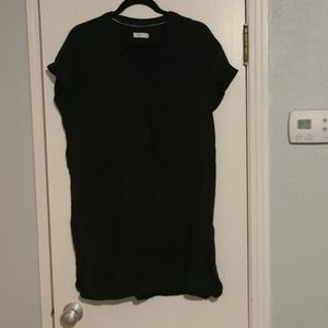 Black shirt dress